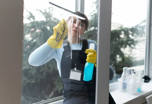 Nettoyage de vitres intérieures et extérieures à la Fermeté